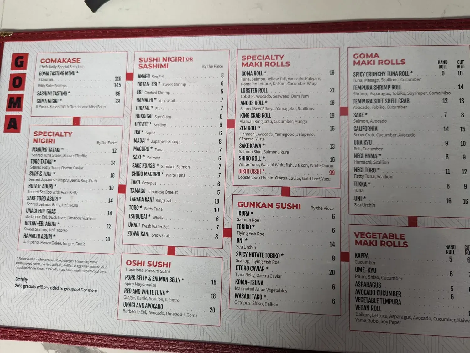 Menu 6