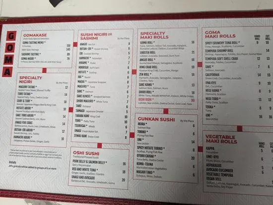 Menu 5