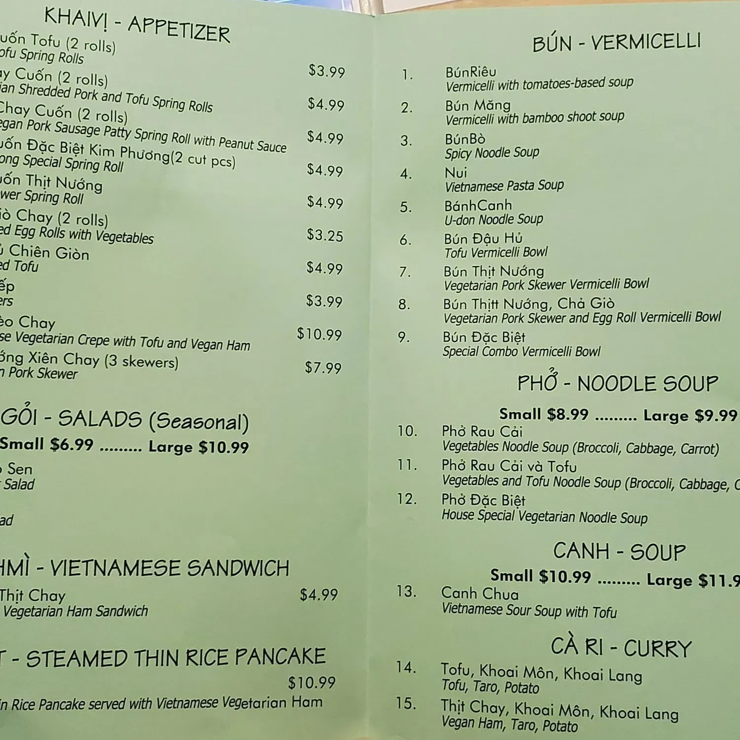 Menu 1