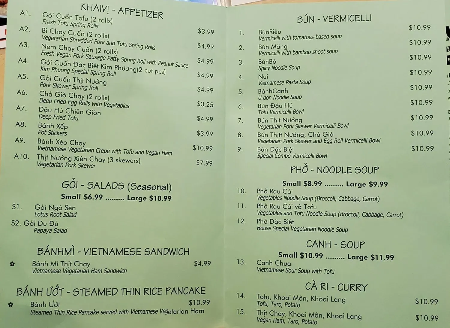 Menu 2