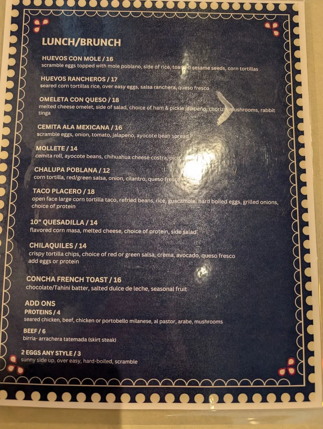 Menu 5