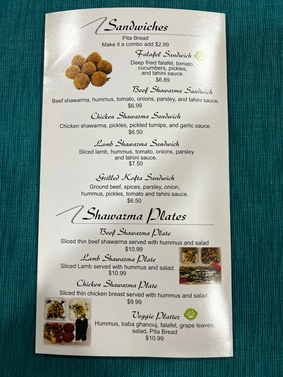 Menu 2