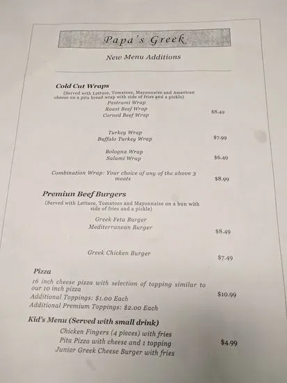 Menu 5