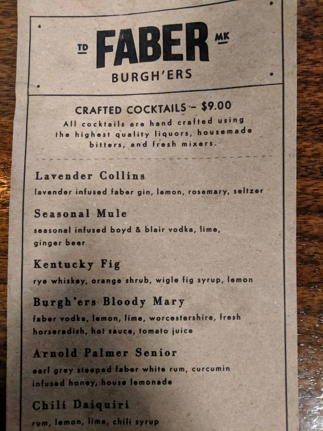 Menu 5