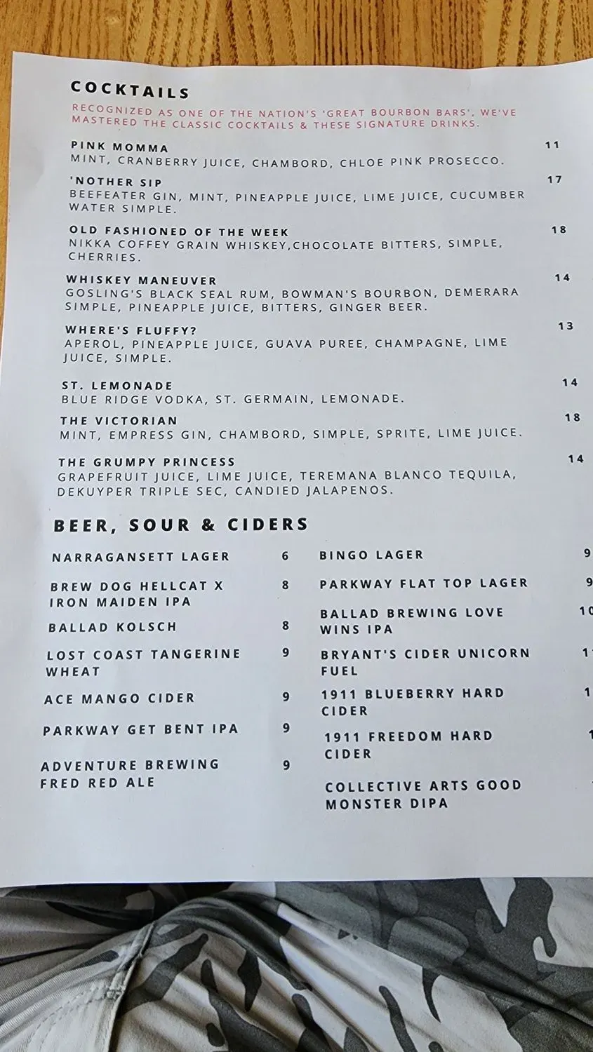 Menu 4