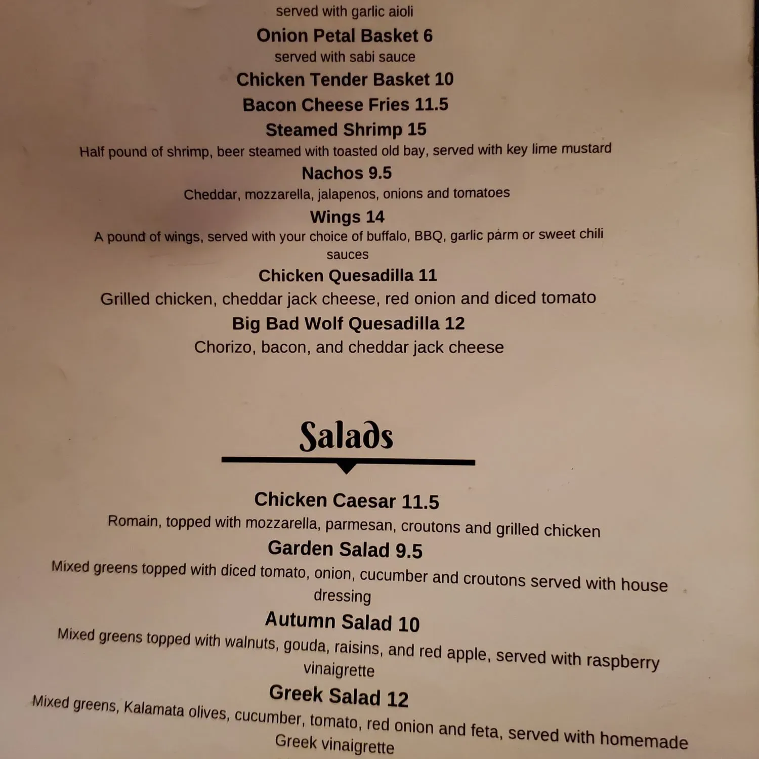 Menu 1