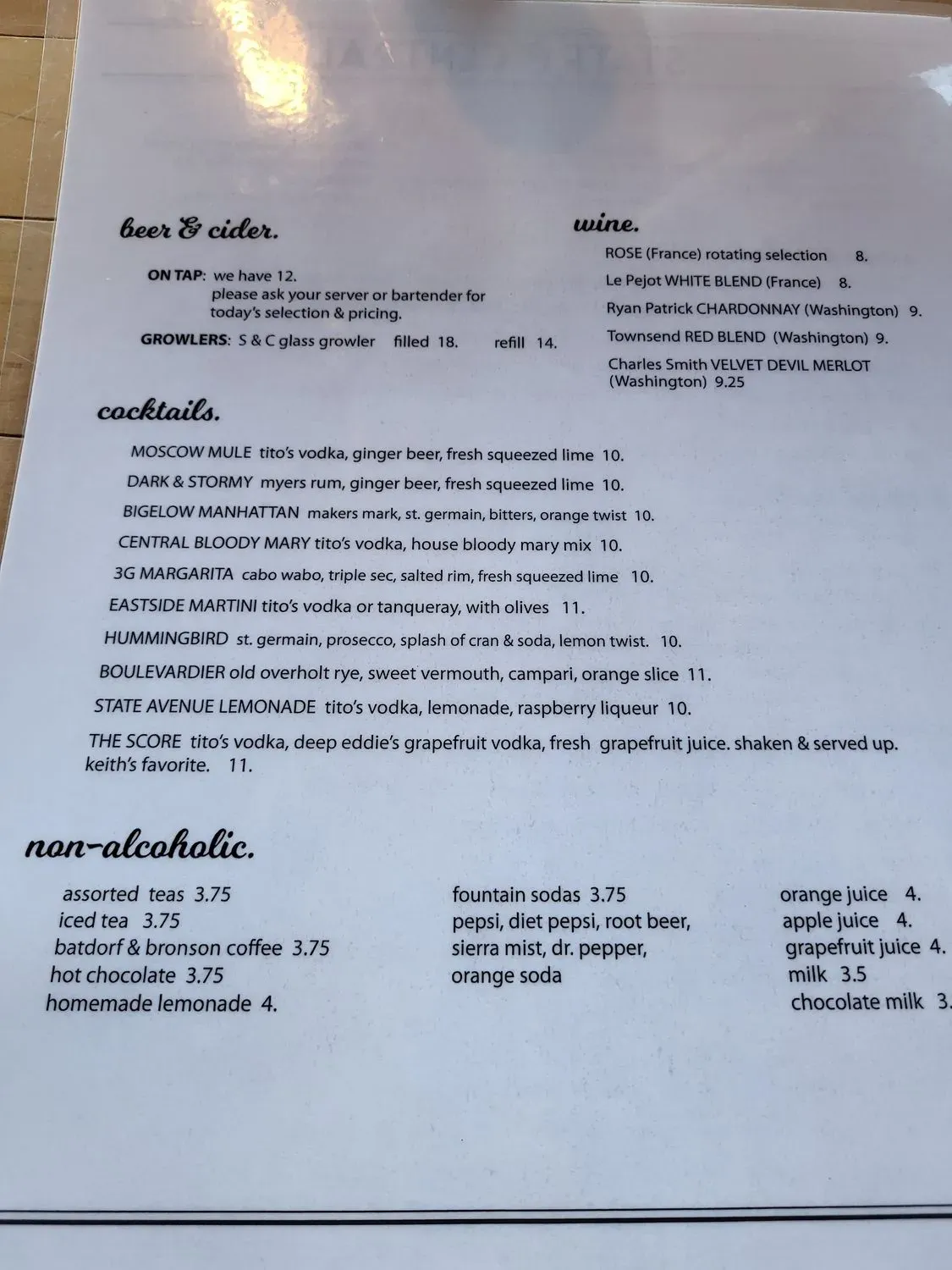 Menu 3