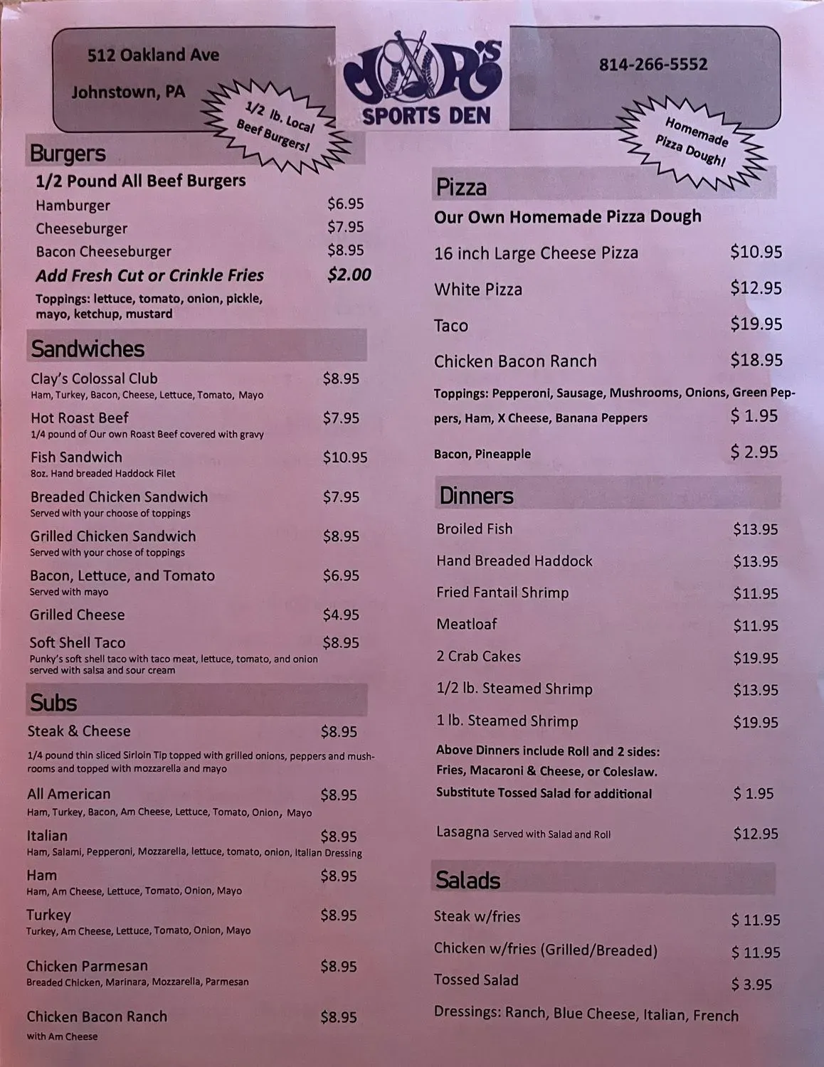 Menu 2