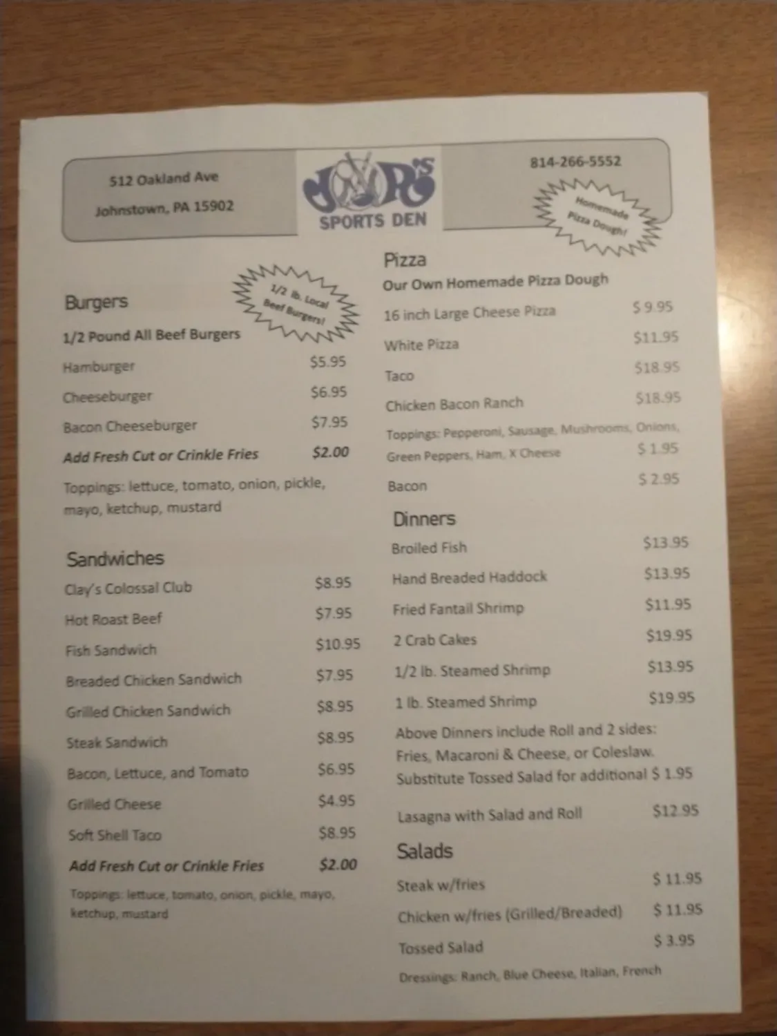 Menu 3