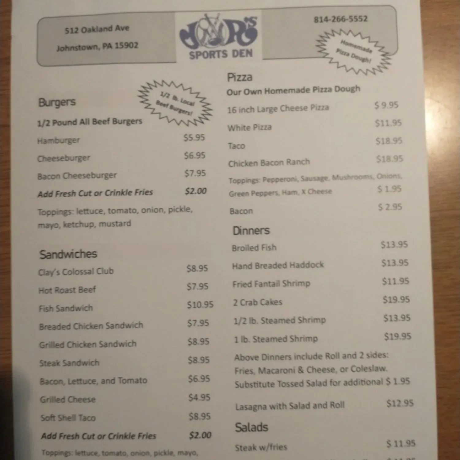 Menu 3