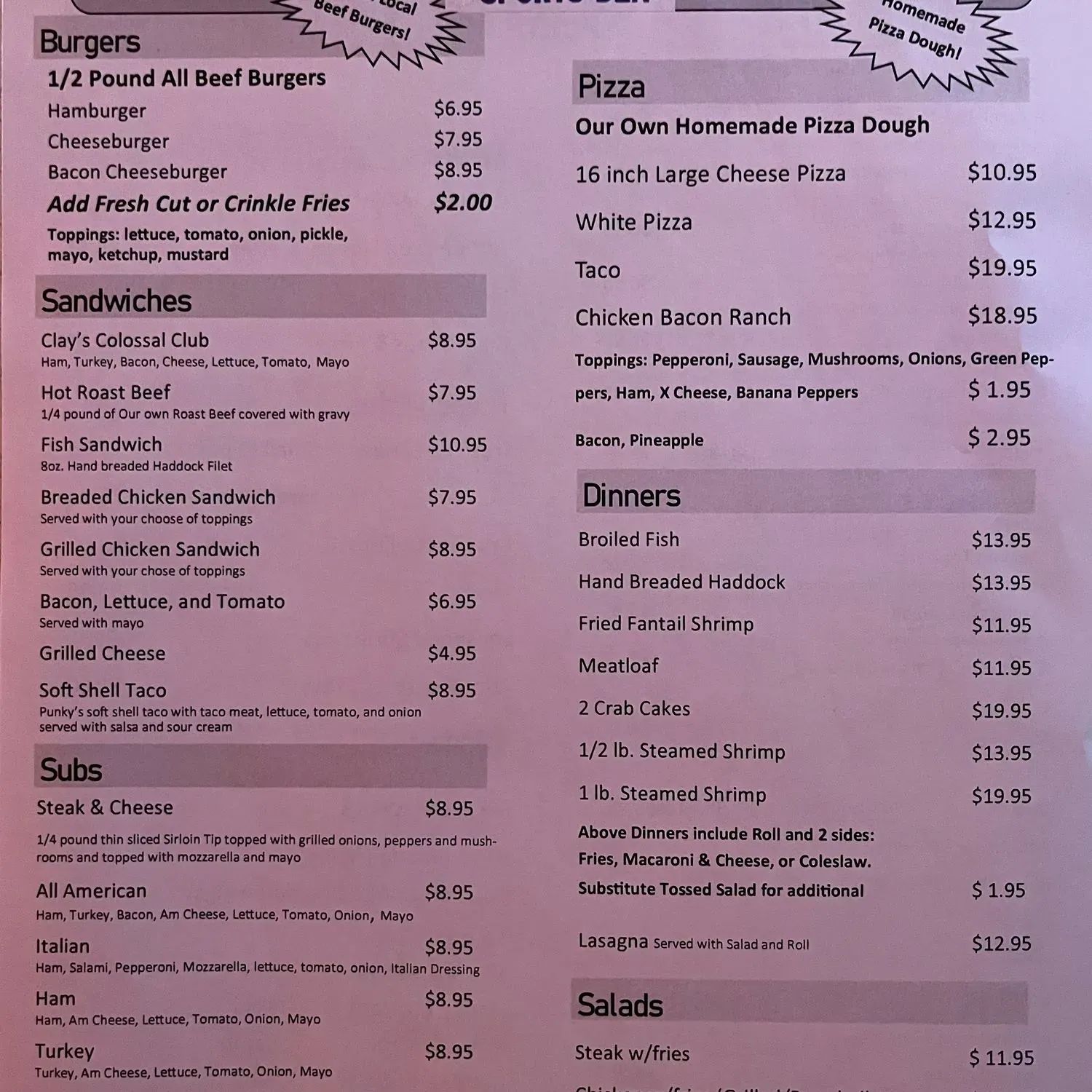 Menu 2