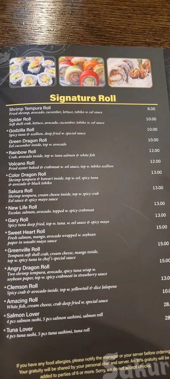 Menu 6