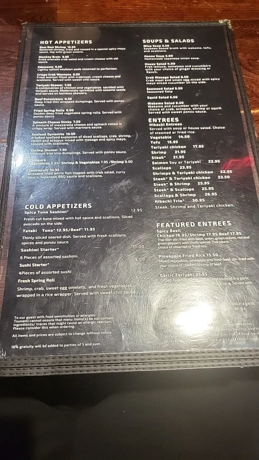 Menu 5