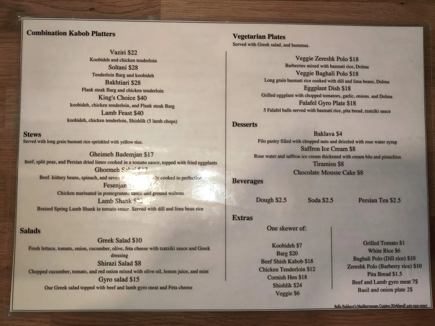 Menu 5