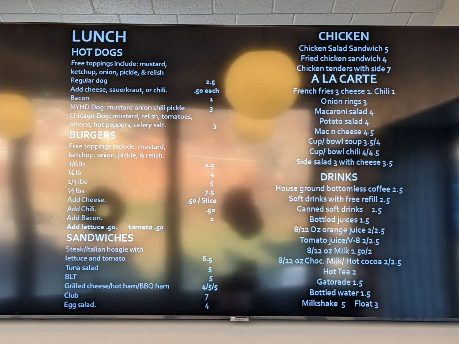 Menu 1