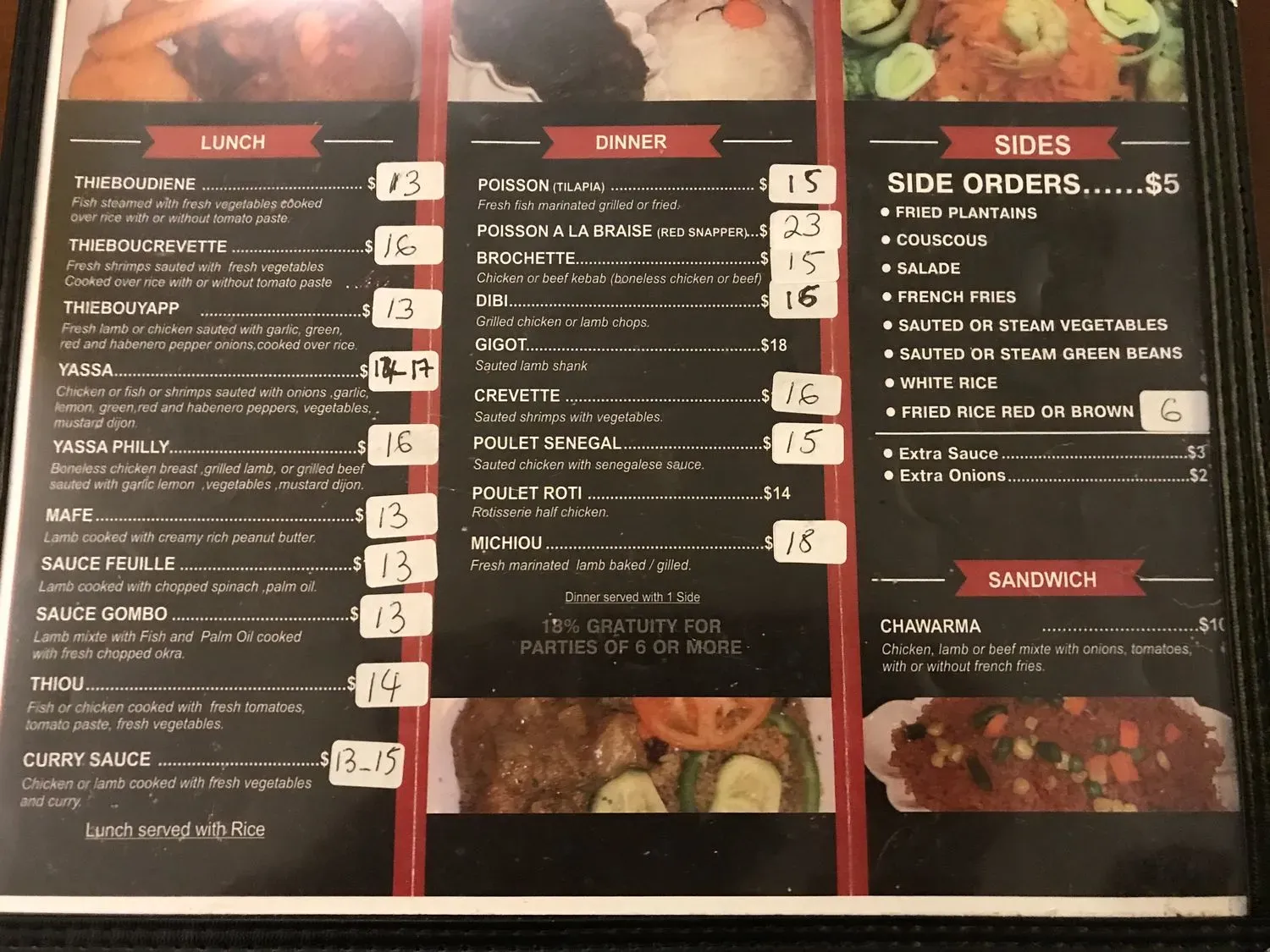 Menu 4