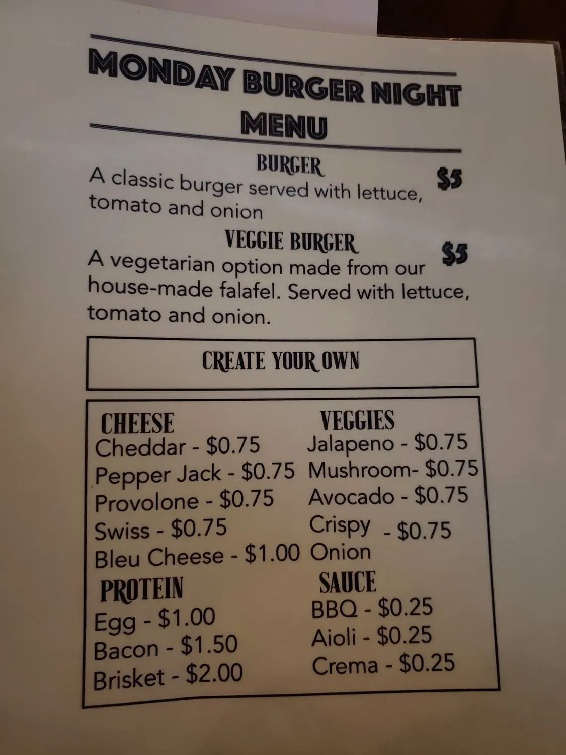 Menu 5