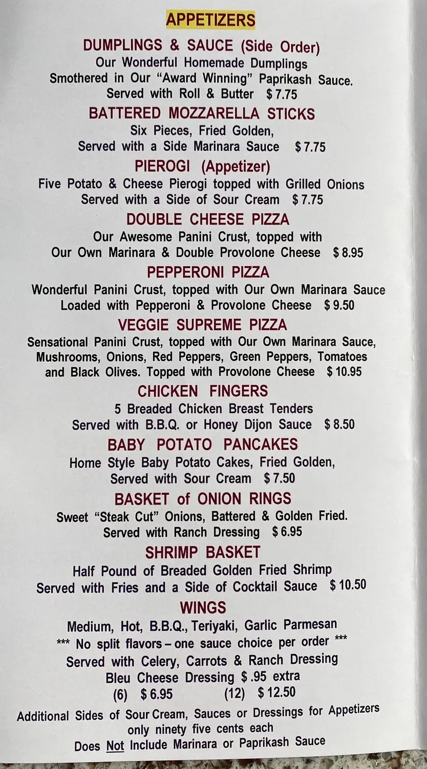 Menu 2