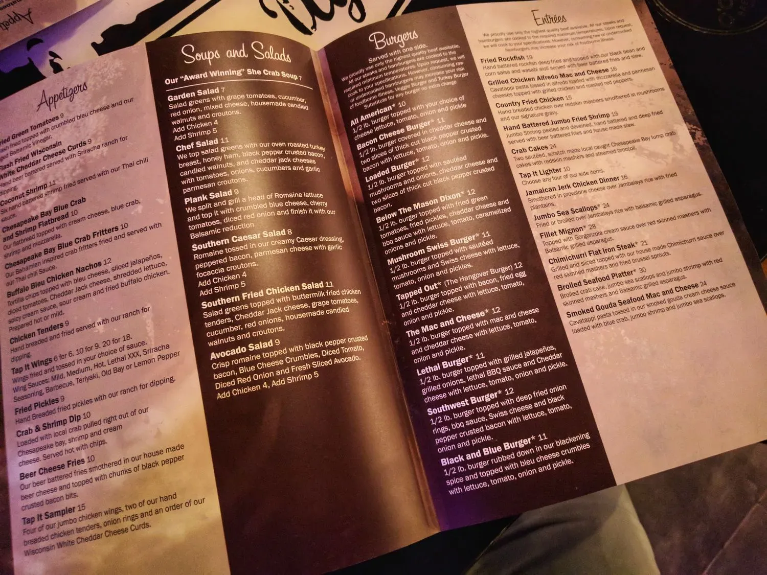 Menu 5