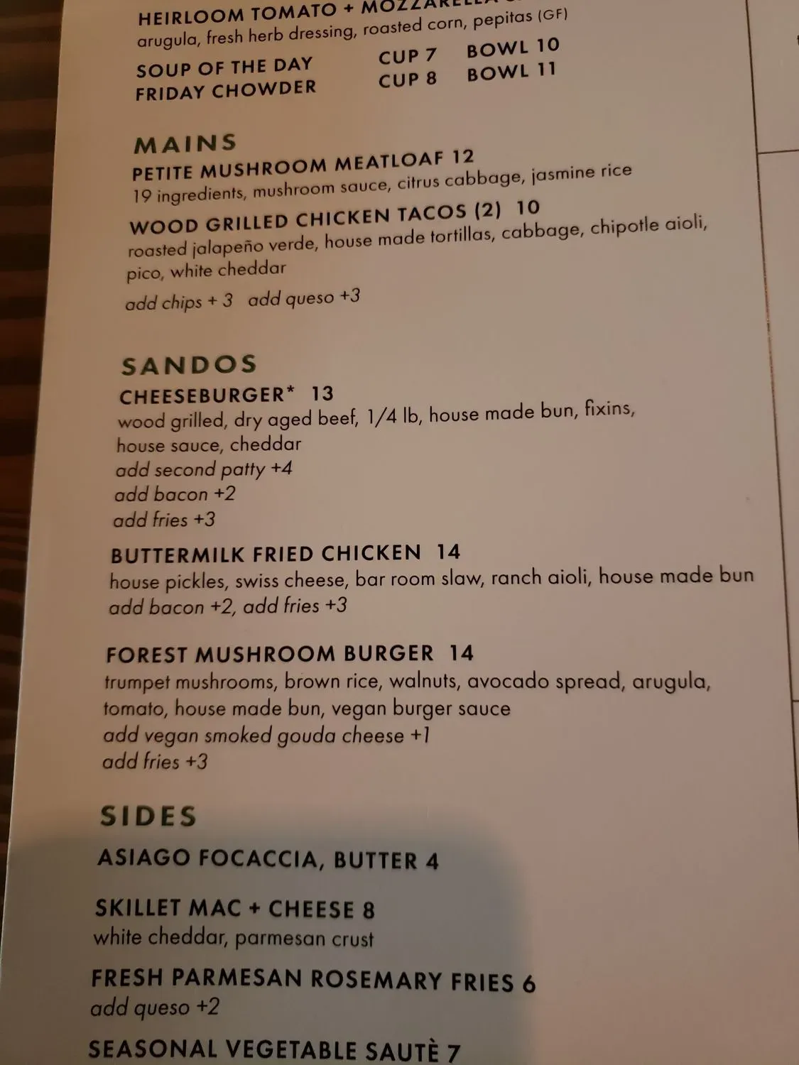 Menu 4