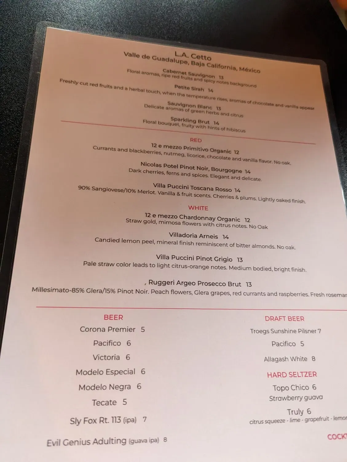 Menu 4