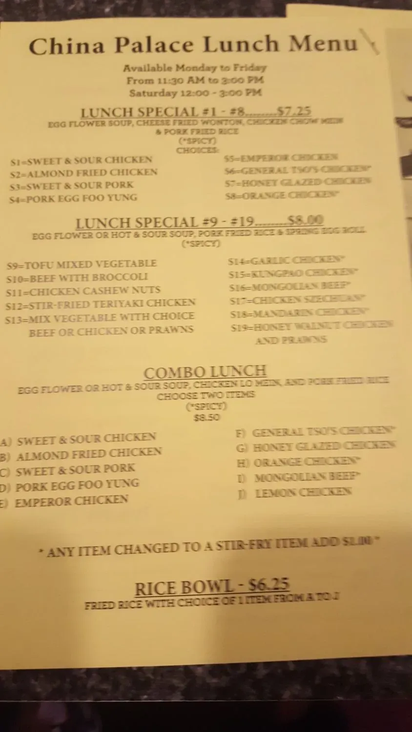 Menu 6