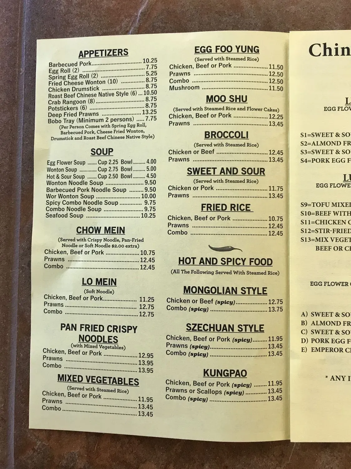 Menu 5