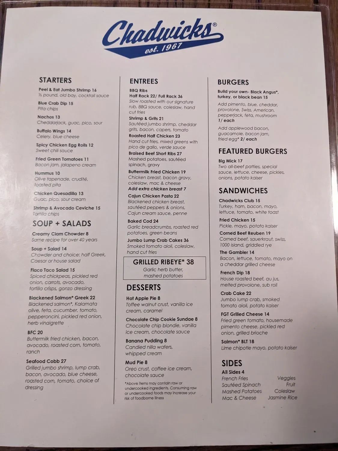 Menu 5