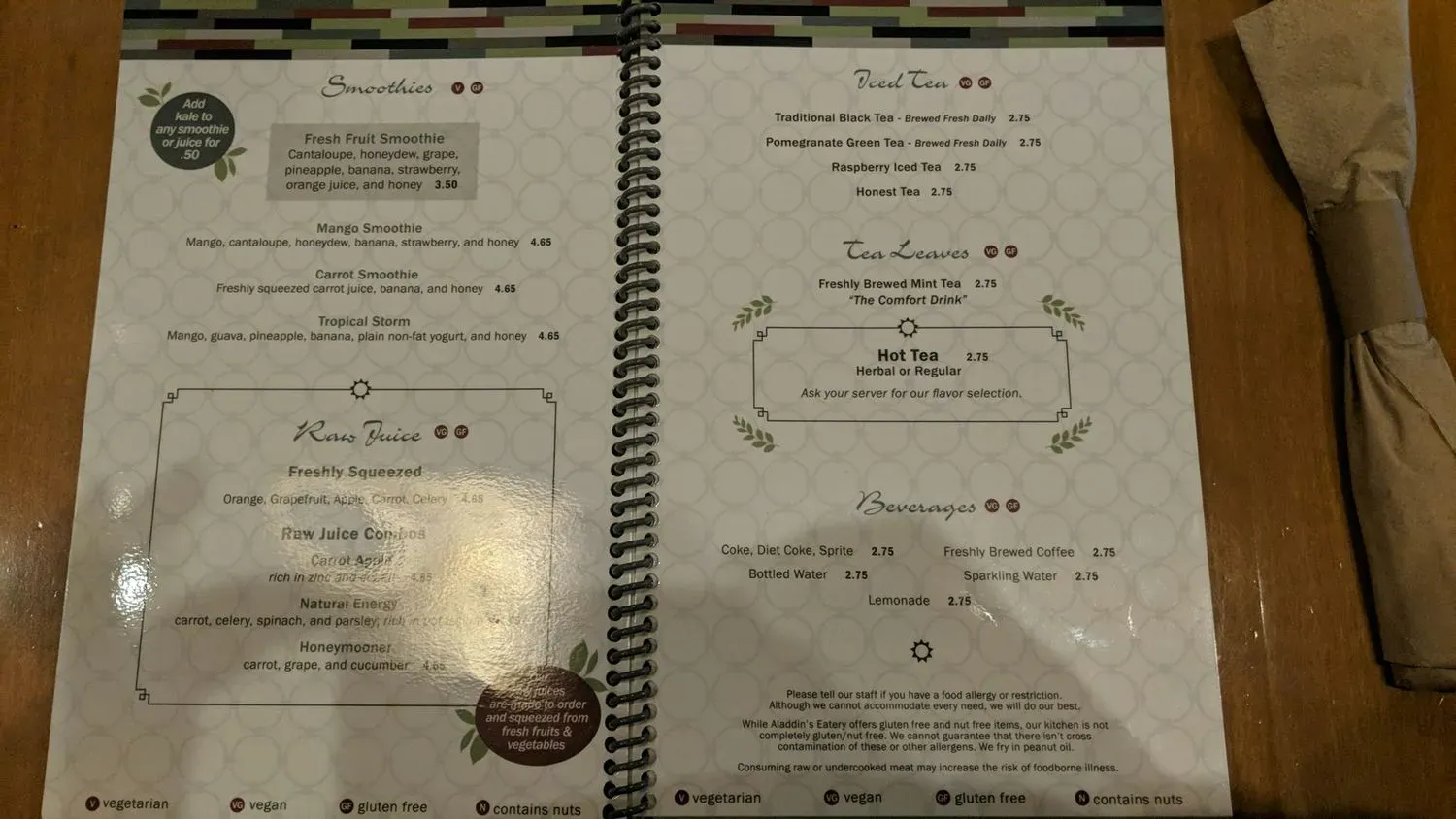 Menu 5