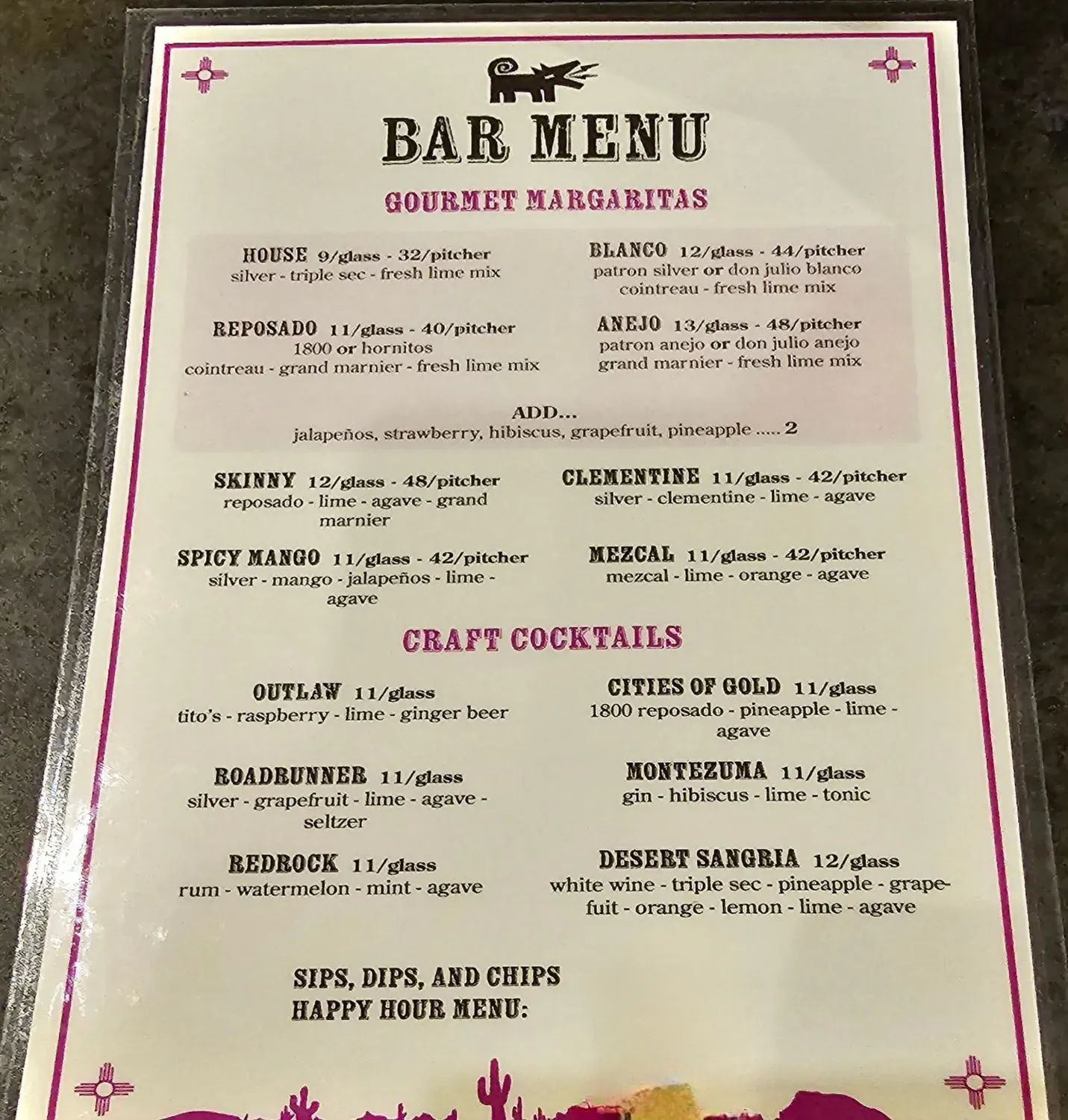 Menu 5