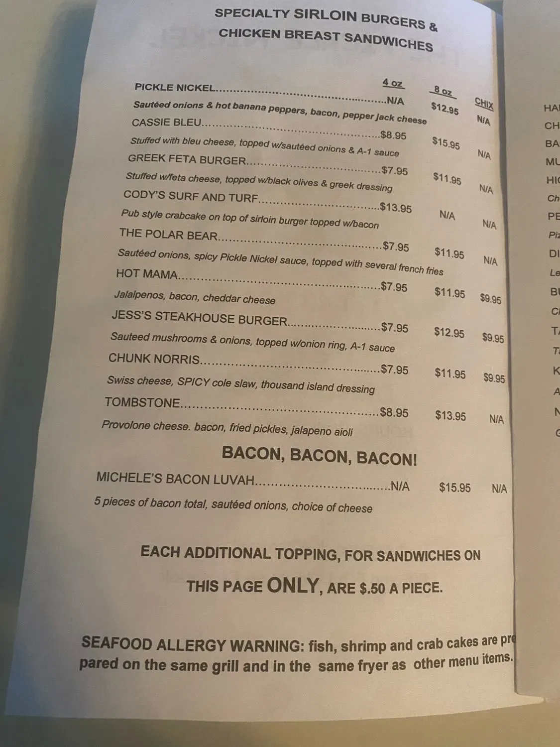 Menu 5