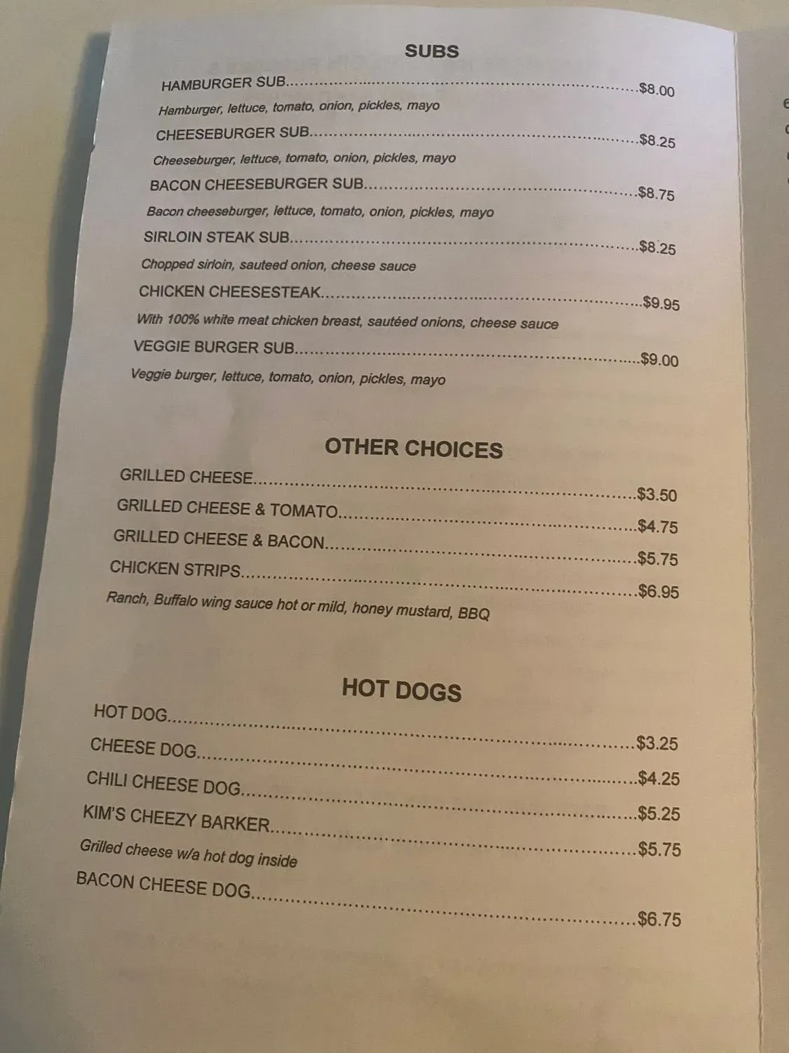 Menu 3