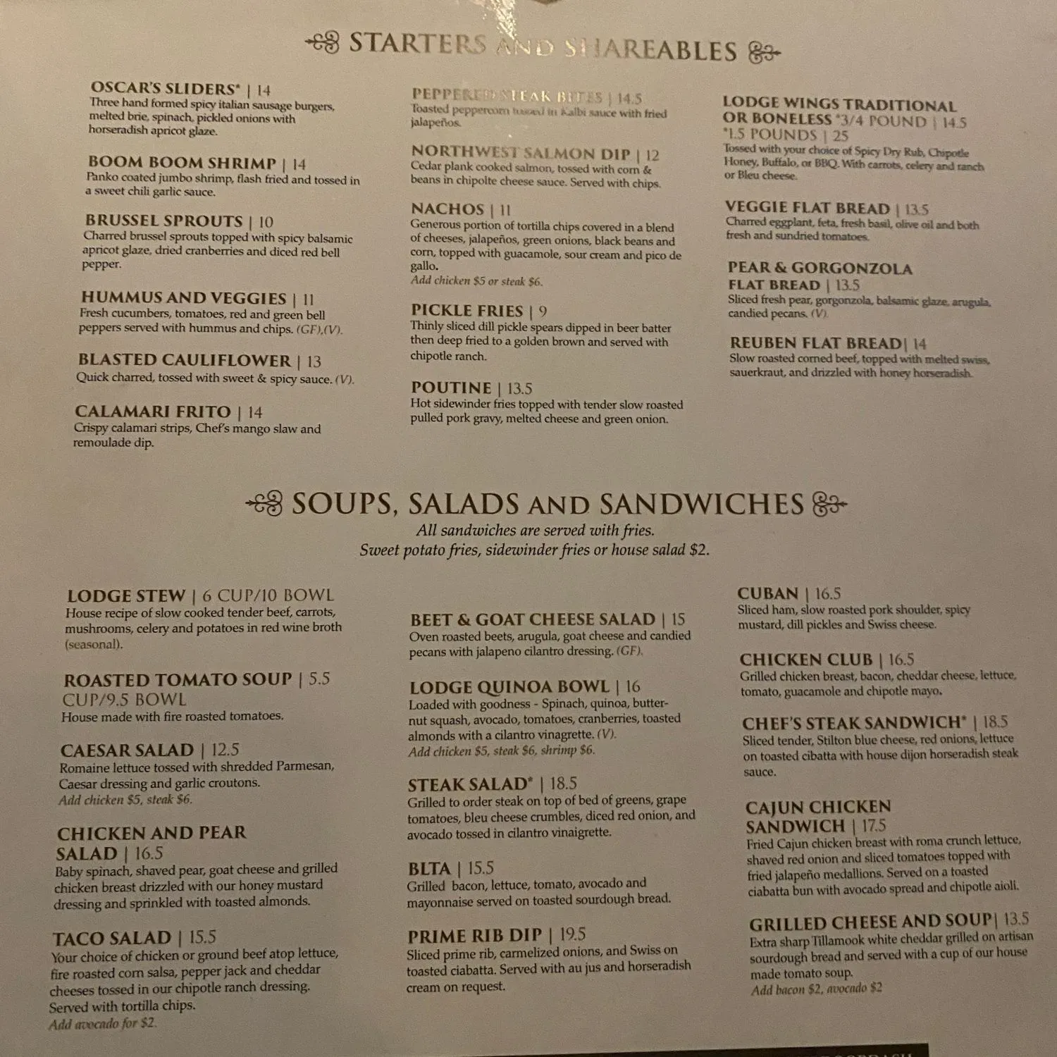 Menu 2