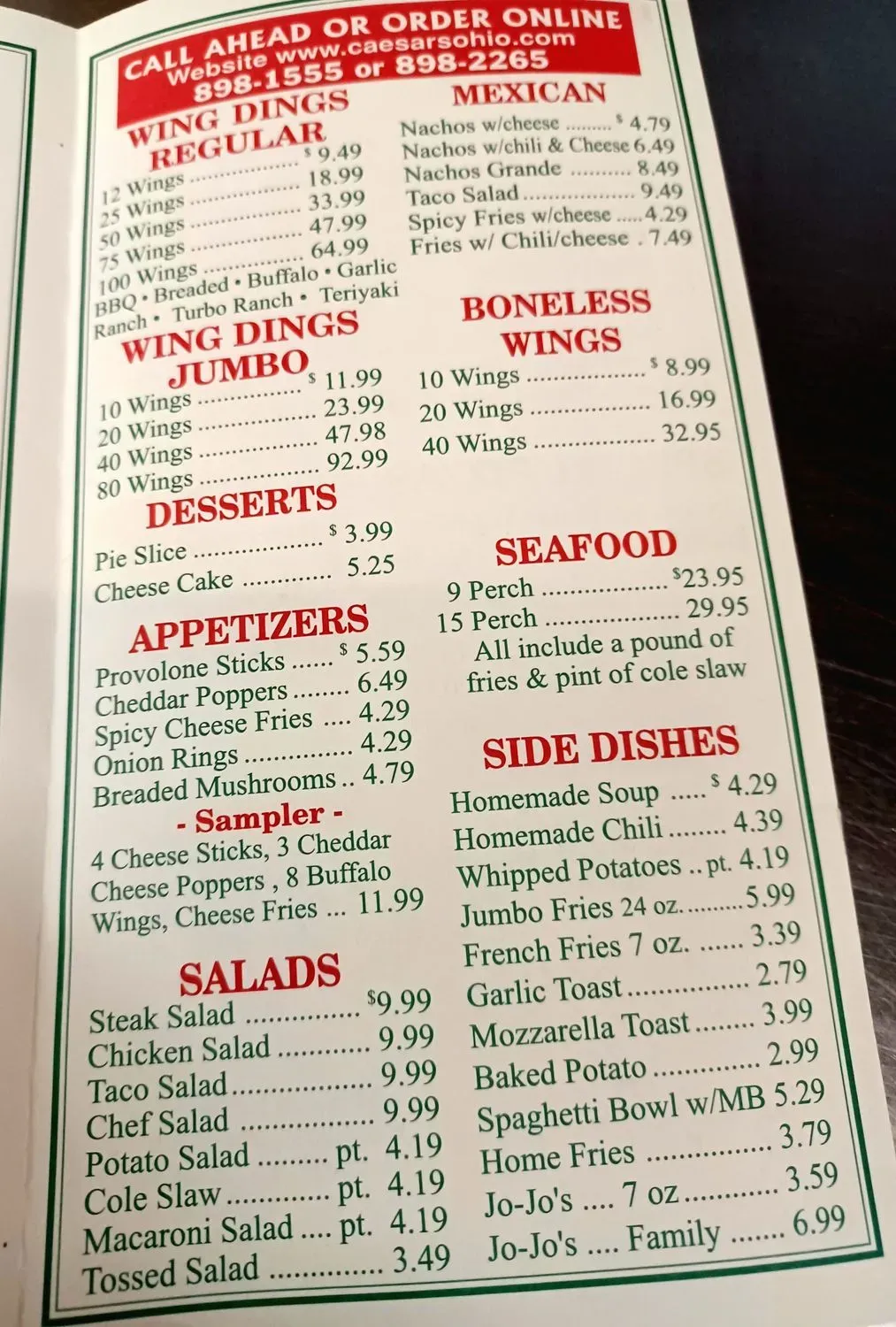 Menu 2