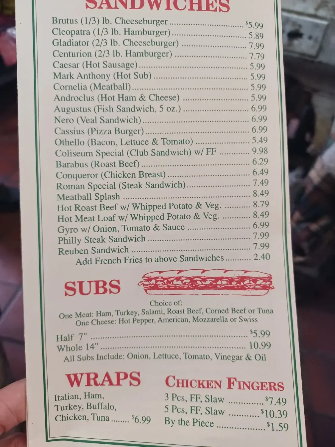 Menu 3