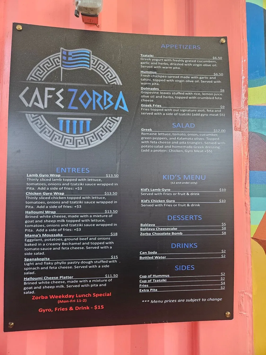 Menu 5