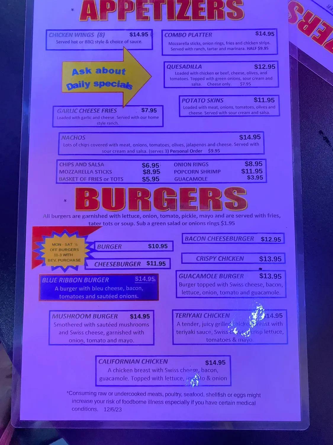 Menu 2