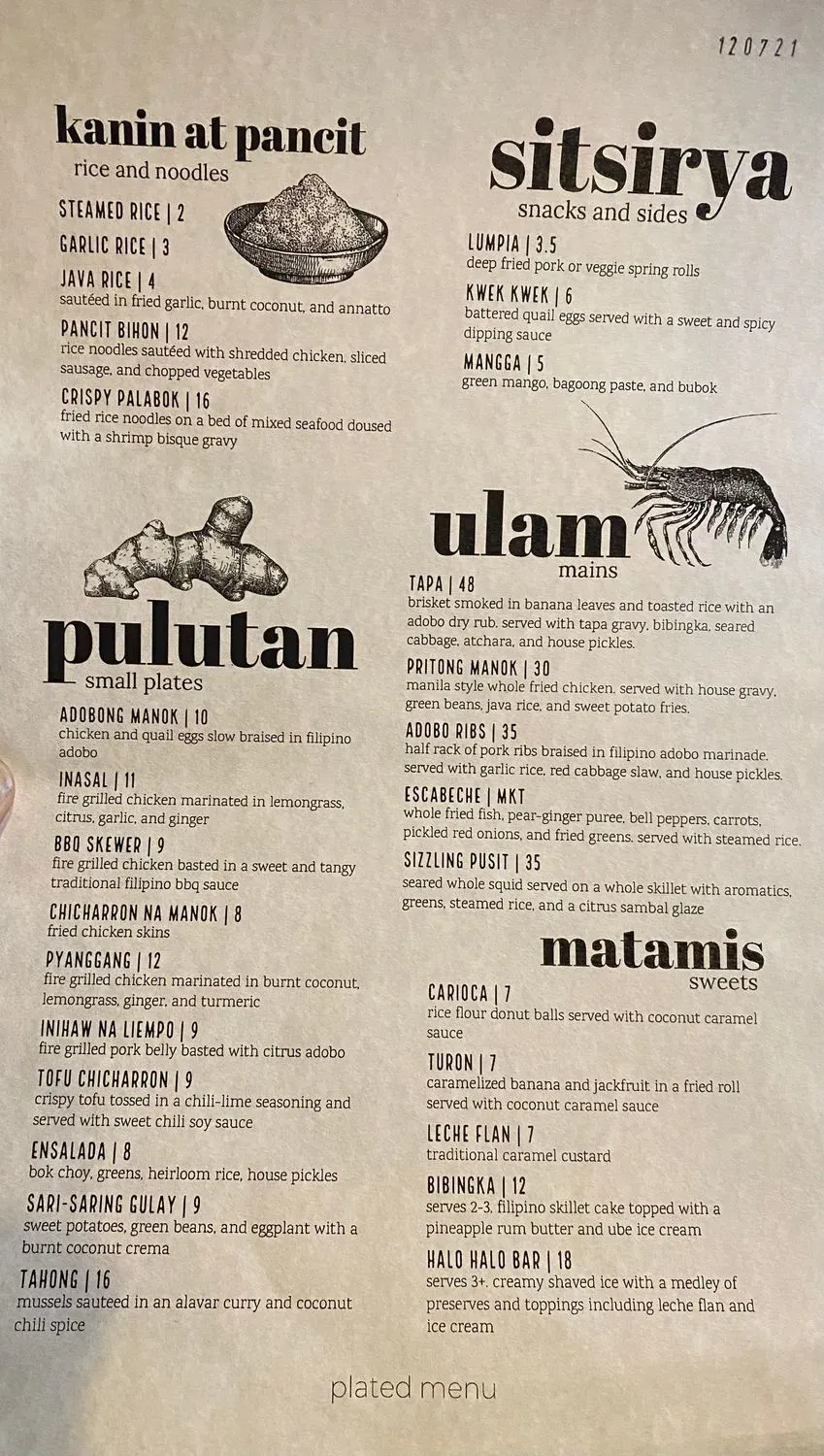 Menu 1