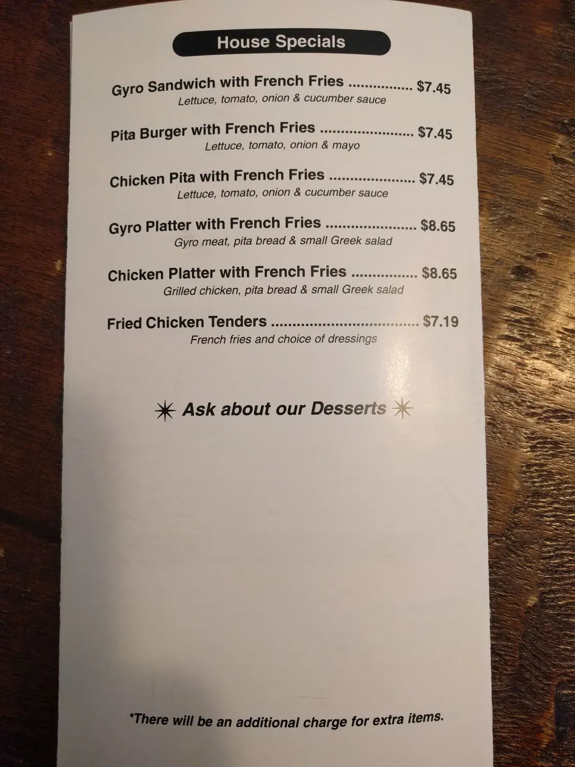 Menu 5