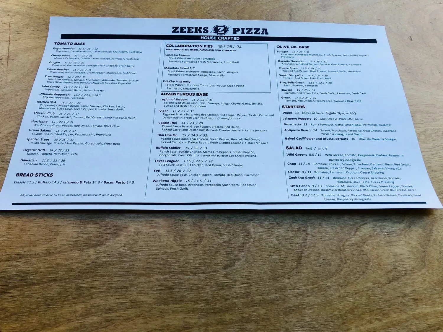 Menu 1