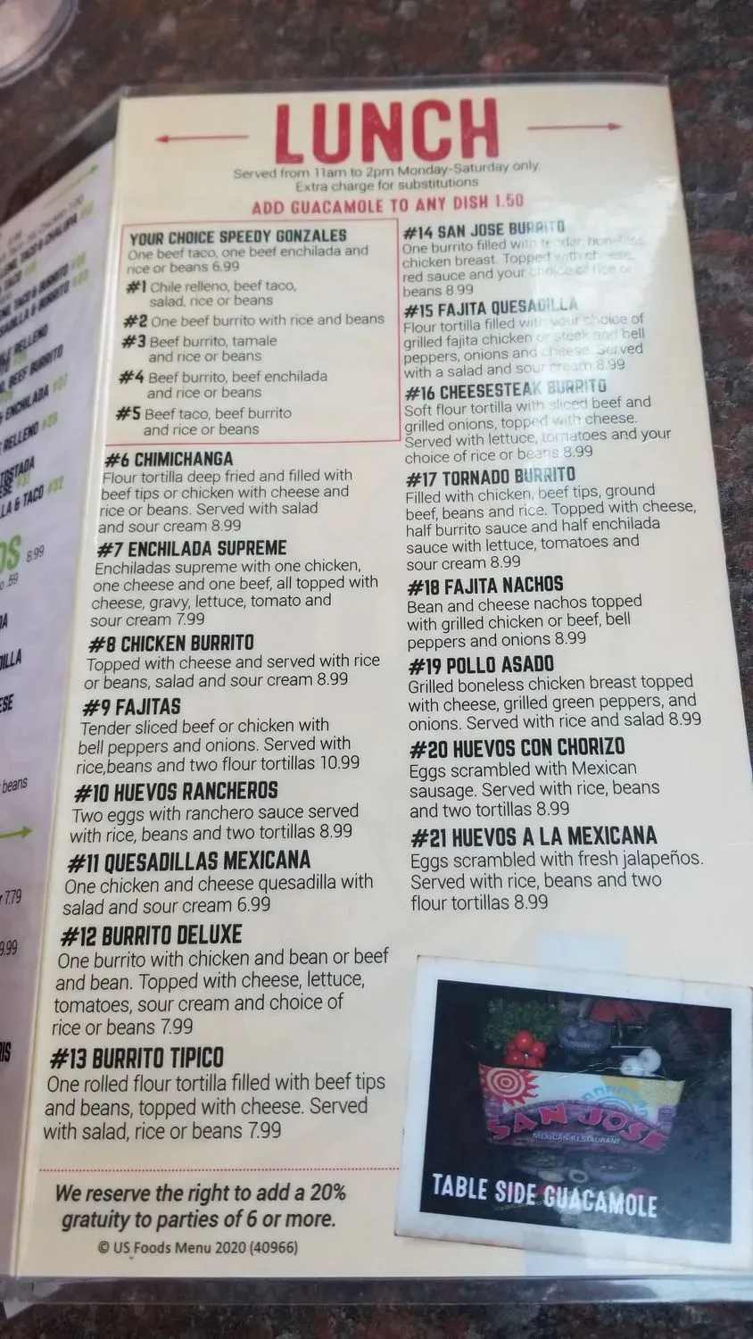 Menu 6