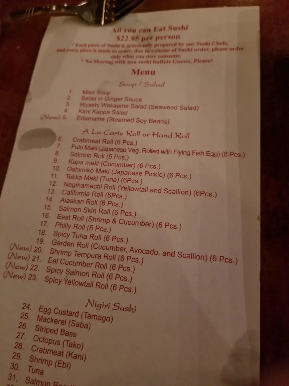 Menu 2