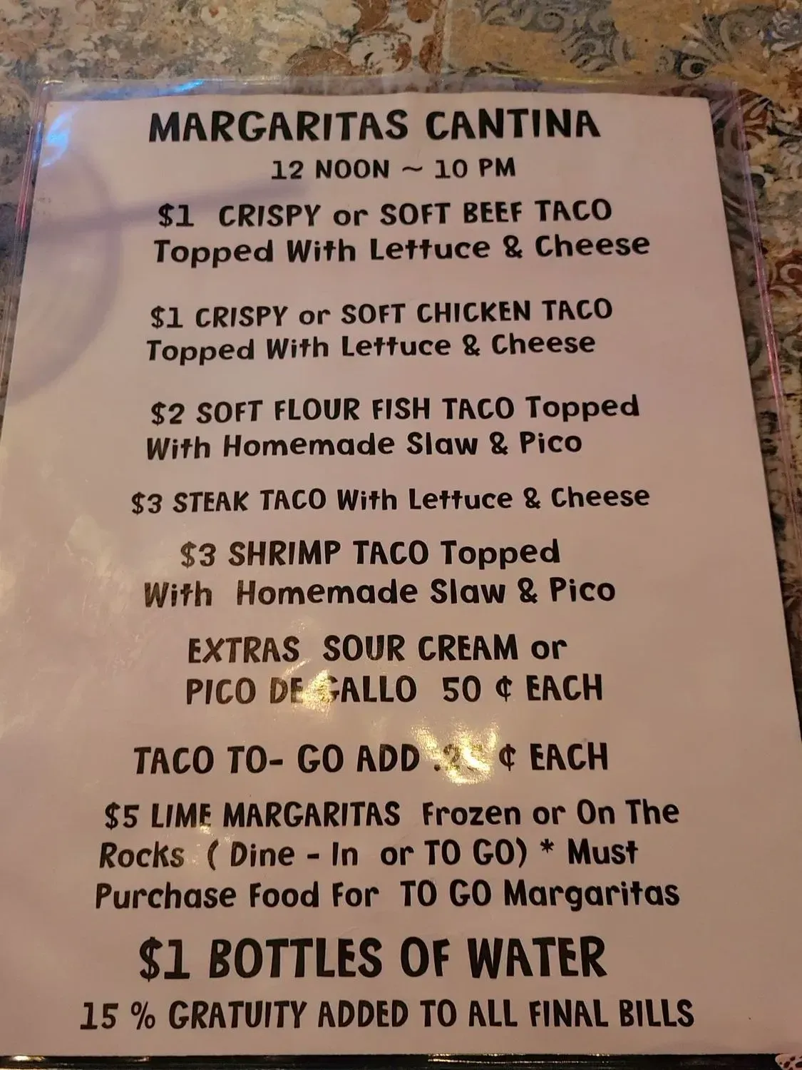 Menu 1