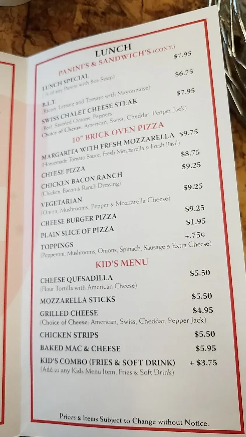 Menu 6