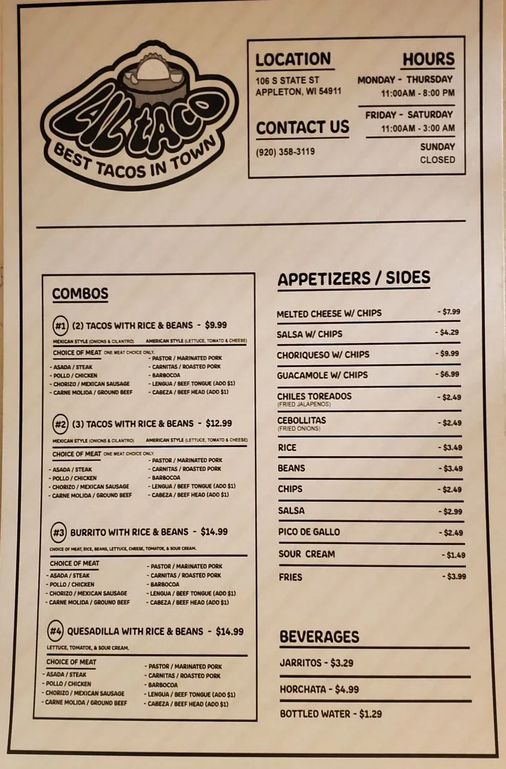 Menu 1