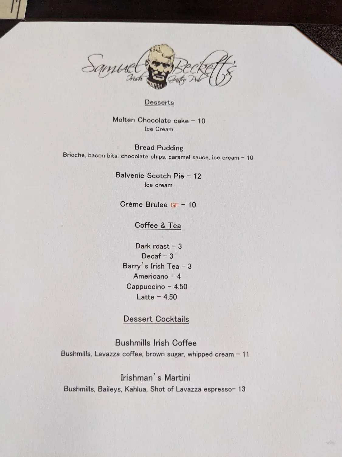 Menu 5