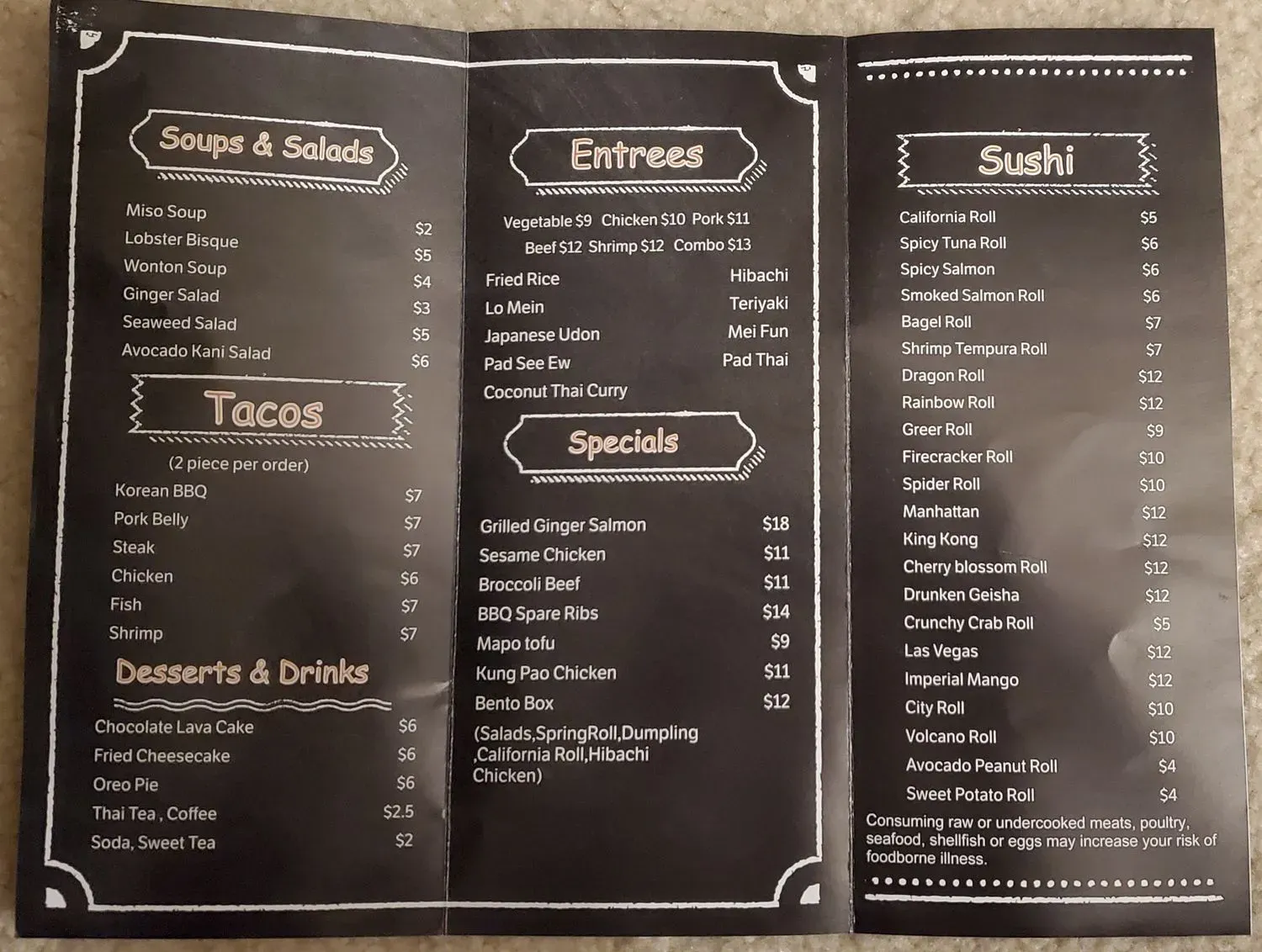 Menu 3