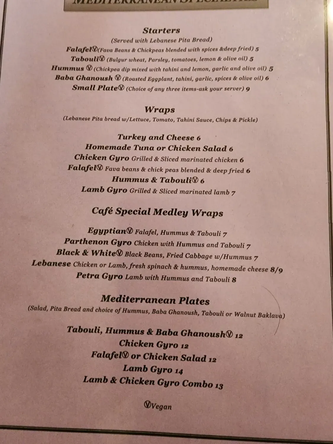 Menu 1