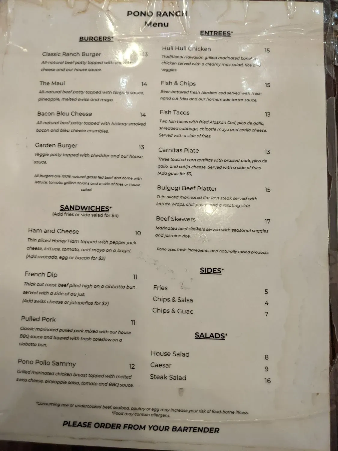 Menu 2