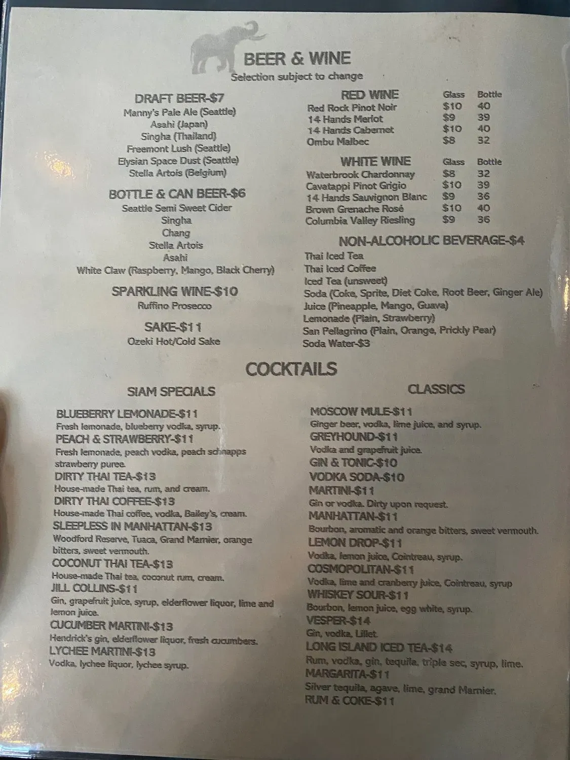 Menu 5